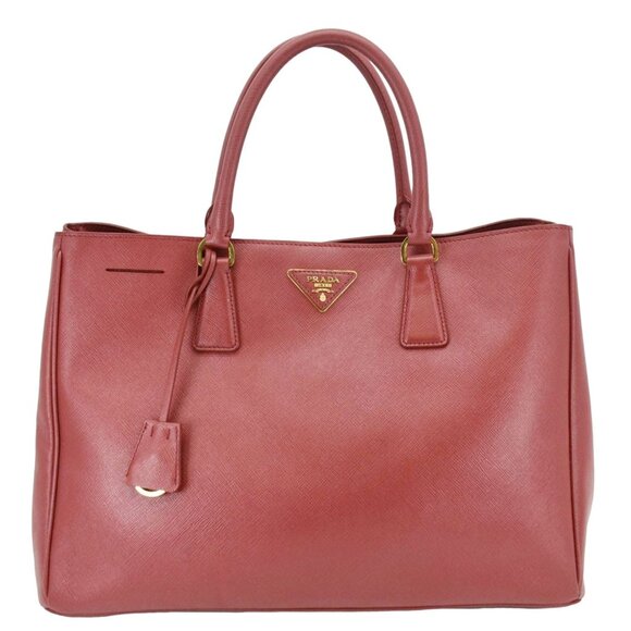 Prada Lux Open Saffiano Leather Tote Bag Red - Picture 1 of 13